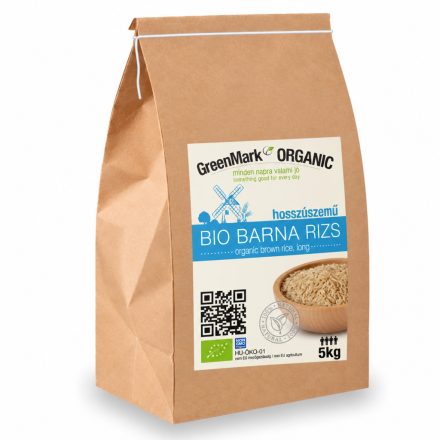 Bio Basmati barna rizs 5 kg GreenMark XXL
