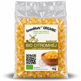 bio Kandírozott citromhéj 1 kg GreenMark XXL – kandírozott citromhéj