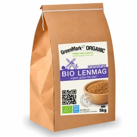 Bio Lenmag aranysárga 5 kg GreenMark XXL