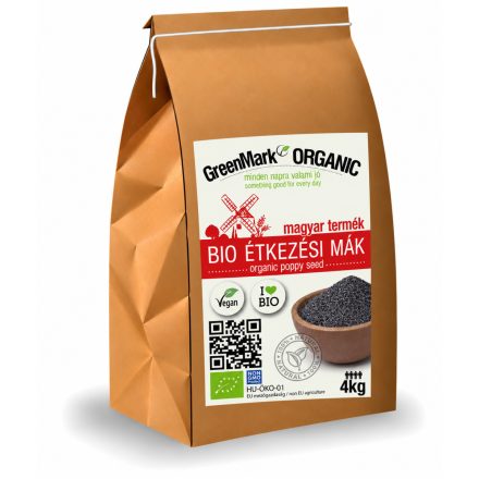 Bio Étkezési mák magyar 4 kg GreenMark XXL