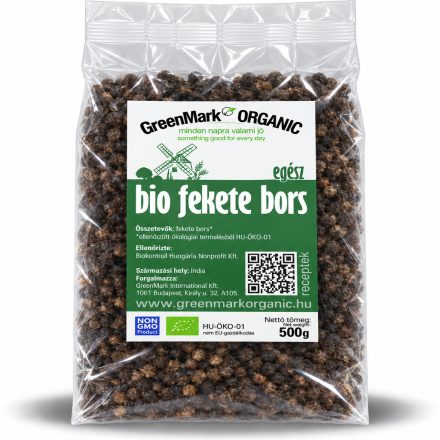 Bio Fekete bors egész 500 g GreenMark XXL