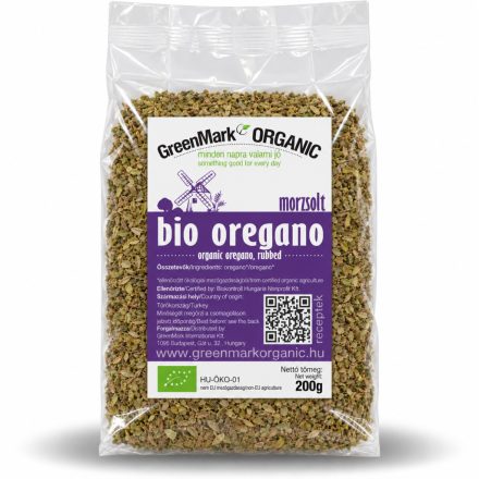 Bio Oregano morzsolt 200 g GreenMark XXL