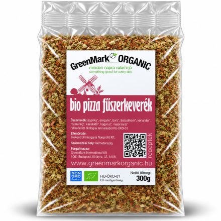 Bio Pizza fűszerkeverék 300 g GreenMark XXL