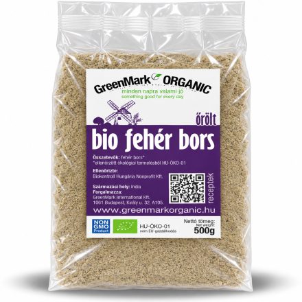 Bio Fehér bors őrölt 500 g GreenMark XXL