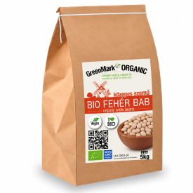 Bio Fehér bab közepes szemű 5 kg GreenMark XXL – 4ELEM
