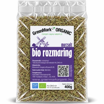 Bio Rozmaring morzsolt 400 g GreenMark XXL