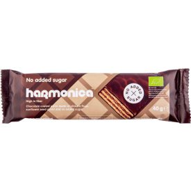   Bio Nápolyi tejcsokival bevonva hozzáadott cukor nélkül 40 g Harmonica