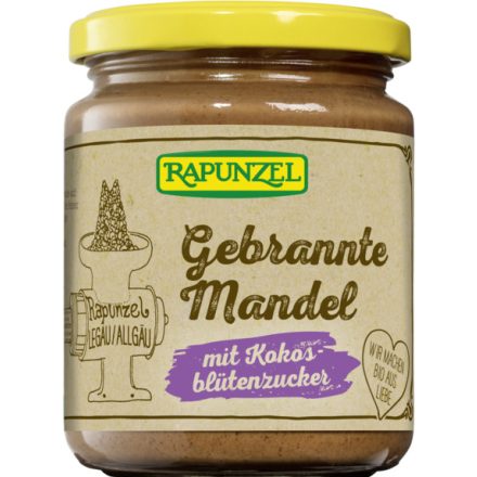 Bio Pörkölt mandulakrém darabokkal kókuszvirág cukorral 250 g Rapunzel 