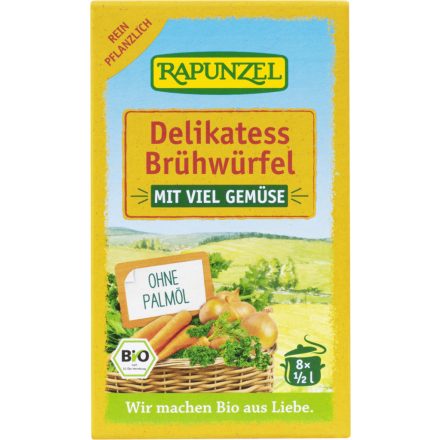 Bio Zöldségleveskocka delikát vegán 88 g Rapunzel