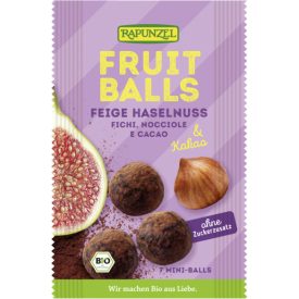 Bio Gyümölcsgolyó füge-mogyoró és kakaó 49 g Rapunzel