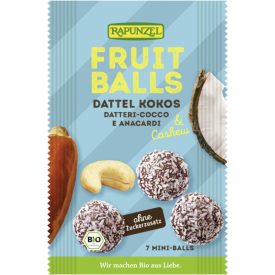   Bio Gyümölcsgolyó datolya-kókusz és kesudió 49 g Rapunzel
