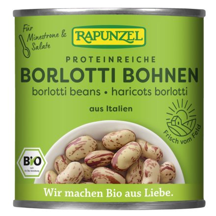 Bio Tarka Borlotti bab lében vegán 400 g Rapunzel 