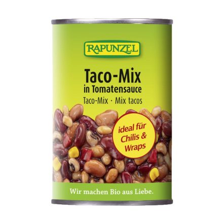 Bio Taco mix bab-paprika-kukorica konzerv 400 g  Rapunzel