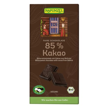 Bio Keserűcsokoládé 85% 80 g Rapunzel 