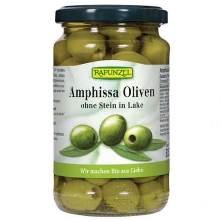 Bio Zöld olíva magozott, lében Amphissa 315 g Rapunzel 