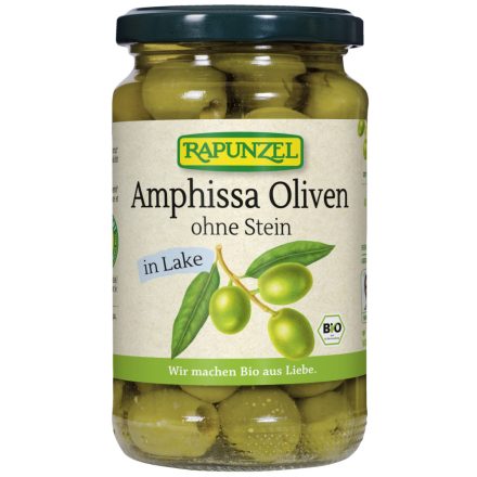 Bio Zöld olíva magozott, lében Amphissa 315 g Rapunzel 
