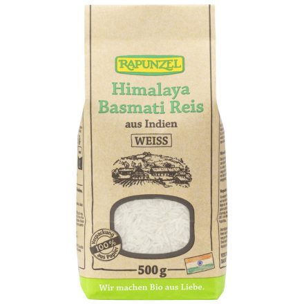 Bio Basmati rizs Himalaya, fehér 500 g Rapunzel 