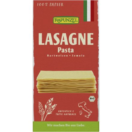 Bio Lasagne durum fehér 250 g Rapunzel 