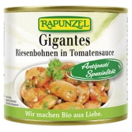 Bio Lóbab fűszeres paradicsommártásban 230 g Rapunzel 