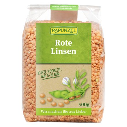 Bio Vörös lencse 500 g Rapunzel 