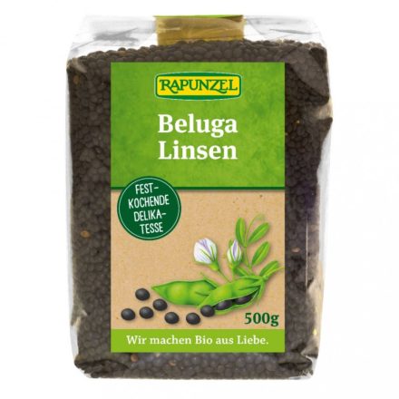 Bio Beluga (fekete) lencse 500 g Rapunzel 