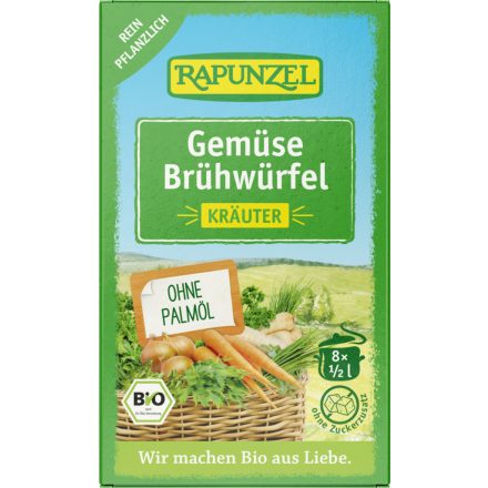 Bio Zöldségleveskocka fűszeres 68 g Rapunzel