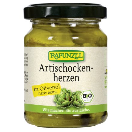 Bio Articsókaszív olívaolajban BIO 120 g Rapunzel