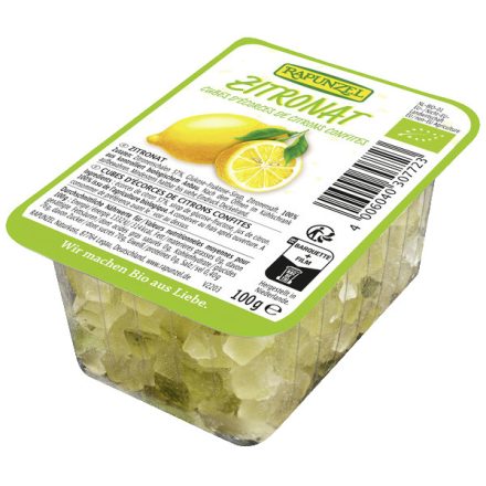 Bio Kandírozott citromhéj cukor nélkül 100 g Rapunzel 