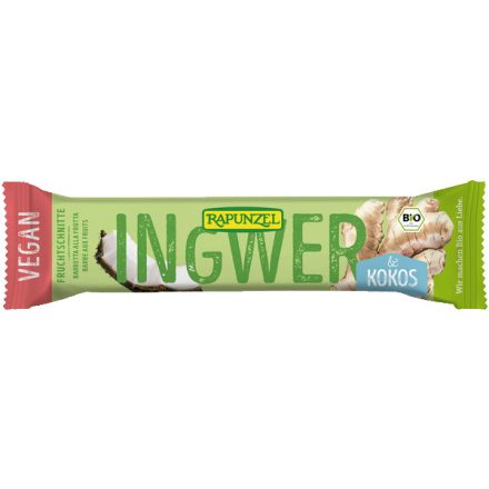 Bio Gyümölcsszelet gyömbér-kókusz 40 g Rapunzel