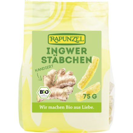 Bio Kandírozott gyömbér 75 g Rapunzel 