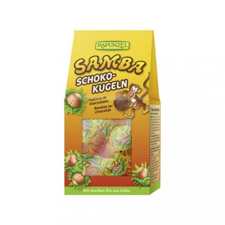 Bio Samba csokoládégolyók 96 g  Rapunzel 