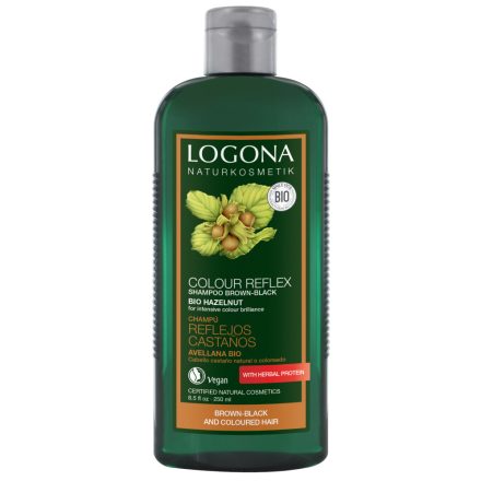 Színvédő sampon barna & fekete hajra 250 ml Logona