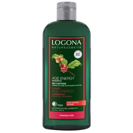 Energetizáló sampon bio koffeinnel 250 ml Logona