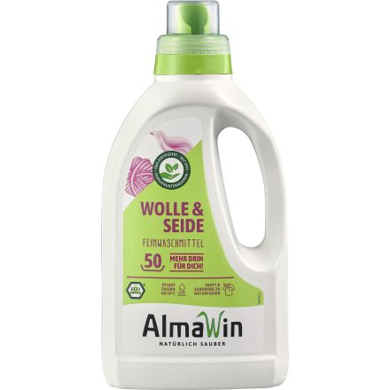Öko gyapjú és selyemmosószer 50 adag 750 ml Almawin