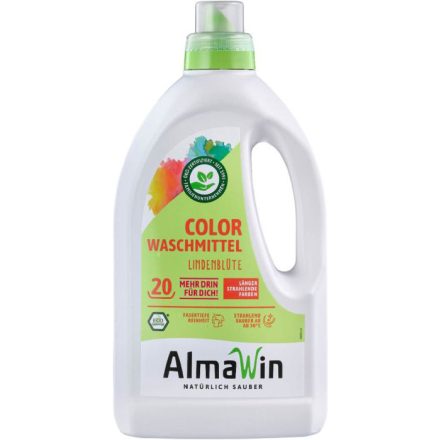 COLOR Folyékony mosószer koncentrátum színes ruhákhoz hársfavirág kivonattal 1500 ml Almawin
