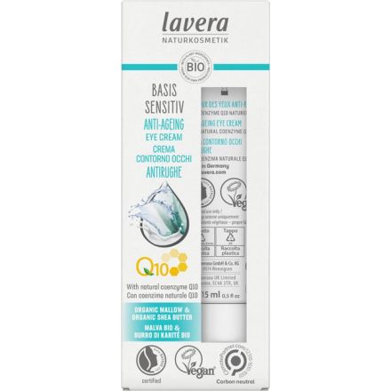 BASIS S Q10 öregedésgátló szemránckrém 15 ml Lavera