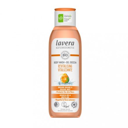 Vitalizáló tusfürdő, narancs-menta 250 ml  Lavera