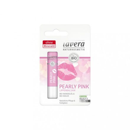 LIPS Ajakbalzsam gyöngyház pink VEGÁN 4,5 g Lavera