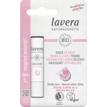 LIPS Ajakbalzsam gyöngyház pink  4,5 g Lavera
