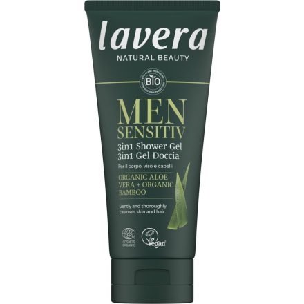 MEN SENSITÍV Tusfürdő 3in1 200 ml Lavera