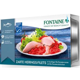 Hering bio paradicsomszószban 200 g Fontaine 