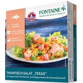   Texas Tonhalsaláta válogatott bio zöldségekkel és hidegen sajtolt bio napraforgóolajjal 200 g Fontaine