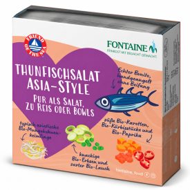   Ázsia Tonhalsaláta válogatott bio zöldségekkel és hidegen sajtolt bio napraforgóolajjal 200 g Fontaine