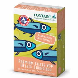 Sárgaúszójú tonhal bio olívaolajban 120 g Fontaine