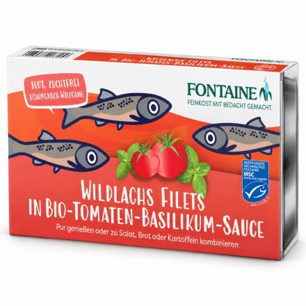 Vadlazac bio bazsalikomos paradicsomszószban 200 g Fontaine