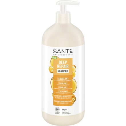 Helyreállító sampon szkvalánnal  és fehérje komplexszel 950 ml Sante