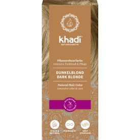 Növényi hajfesték hamvas Sötétszőke 100 g Khadi