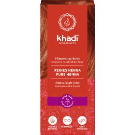   Növényi hajfesték por élénkvörös 100% Henna 100 g Khadi