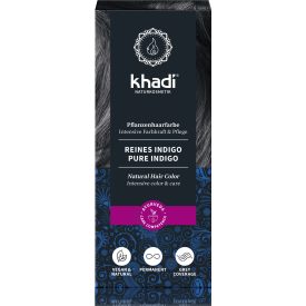 Növényi hajfesték por kékesfekete Indigó 100 g Khadi