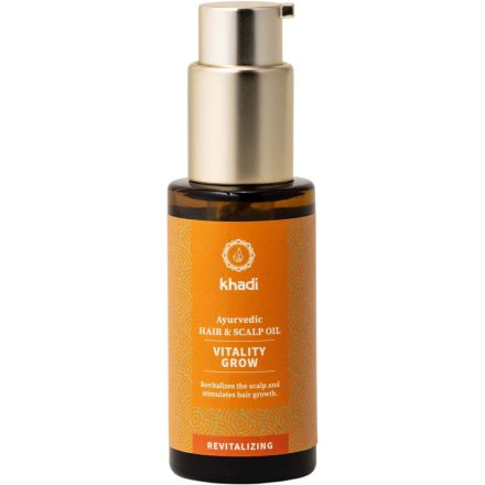 VITALITY GROW Ayurvédikus haj- és fejbőrolaj 50 ml Khadi